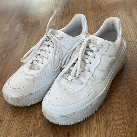 Air Force 1 Plt.af.orm Sneaker in White & Summit White - size 8.5 - Picture 7 of 8